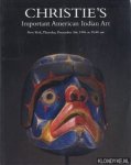 Diverse auteurs - Christie's. Important American Indian Art