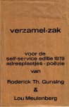 Meulenberg, Lou (alias Anna Bonheur) - - Verzamel-Zak. Voor de Self-Service Editie 1979 Adresplaatjes-Poezie van Roderick Th Gunsing & Lou Meulenberg. MULTIPLE.