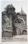 Braekman, H. J. (1872-1945) - Etching/ets: "Römertor, Wiesbaden"/Roemertor Wiesbaden, Duitsland.
