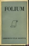 GUMBERT, H.L. ( redactie) / Diverse auteurs - Folium Librorum Vitae Deditum. Jaargang 4 - 1954