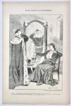 Braakensiek, Johan (1858-1940) - [Original lithograph/lithografie by Johan Braakensiek] Koning Leopold en de kiesrechtstrijd, 27 April 1902, 1 pp.