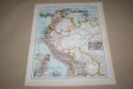  - Oude kaart - Columbia, Peru, Venezuela, Bolivia enz  - circa 1905
