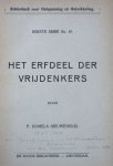 Domela Nieuwenhuis, F. - Het Erfdeel der Vrijdenkers.