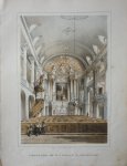 Bos, G.J.  Trap, P.W.M. - Parochie-Kerk van de H. Rosalia in de Leeuwenstraat. Originele gekleurde litho.