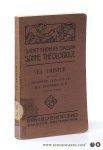 Thomas d'Aquin, Saint / H. F. Dondaine. - Saint Thomas d'Aquin Somme théologique : La Trinité. Tome second. 1a, Questions 33-43. Deuxieme édition.