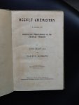 Besant, Annie - Leadbeater, C.W. - Occult Chemistry. A Series of Clairvoyant Observations on the Chemical Elements. 1908