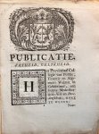 Engelen, Hend., signatory. - [Pamphlet, Gelderland 1797] Publicatie. Vryheid, gelykheid. Het provintiaal collegie van politie, finantie en algemeen welzyn in Gelderland ... doet te weten ... dat in het ambt Oldebroek ... een dykstoel zal worden geformeerd. Het derde jaar ...
