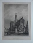 Haarlem. - Haarlem. De groote kerk en het standbeeld van L. Jz. Coster. Haarlem. - Haarlem. De groote kerk en het standbeeld van L. Jz. Coster.