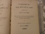 Calvijn Johannes - De Profetieën van Hosea