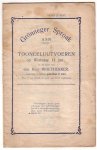 N.N. - Grönneger Sproak. ASN Tooneeluutvoeren op Wonsdag 11 Jan in de zoal van den Heer Wolthekker. MESTER BOVEN MEESTER drenthina