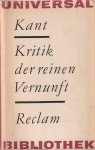 Kant, Immanuel - Kritik der reinen vernuft Kant, Immanuel - Kritik der reinen vernuft