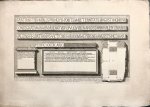 Giovanni Battista Piranesi (1720-1778) - [Antique print, etching, Piranesi] Pianta del Ponte Ferrato detto dagl'Antiquari Cestio (Plan of the Ponte Ferrato, called the Bridge of Cestius by antiquarians), published 1756-1784, 1 p.