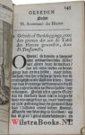 Drelincourt, Charles|Focquenbergues, Jean de|Moulin (Molinaeus), Pierre (Petrus, Petri) du, [1568 - 1658]|Ridderus, Franciscus|Simonides, Simon|Teellinck, Willem|Udemans, Godefridus Cornelisz. - Het recht gebruyck Van des Heeren H. Avontmael, Soo voor als na de Bedieninge. Bestaende in Meditatien, Gebeden en Danckseggingen, door C. Drelincourt, P. du Moulin, en andere Godts-geleerden. Item, De klacht van een swaermoedige Ziel over 't ...