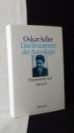 Adler, Oskar - Das Testament der Astrologie. Planetenwelt und Mensch.