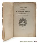 (Annual) - Calendrier maçonnique du Grand Oriënt de France. Supreme Conseil pour la France et les possessions Françaises, pour l'an de la V:. L:. 5865