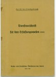  - Dienstvorschrift für das Erfassungswesen