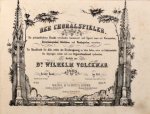 Volckmar, Wilhelm: - Der Choralspieler. Die gebräuchlichste Choräle verschieden harmonisirt und figurirt, sowie mit Vorspielen, Zwischenspielen, Schlüssen und Nachspielen versehen... Op. 23. I. Band. Erstes-Sechstes Heft