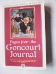 De Goncourt, Edmond De Goncourt, Jules; Robert Baldick (transl.) - Pages from the Goncourt Journal.