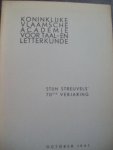 Div. - Koninklijke Vlaamse Academie voor Taal - en Letterkunde - Stijn Streuvels 70e verjaring Oktober 1941