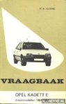 Olving, P.H. - Vraagbaak Opel Kadett E, dieselmodellen 1984-1986