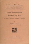 Schraub, Wilhelm. - Jordan von Osnabruck und Alexander von Roes. Ein Beitrag zur Geschichte der Publizistik im 13. Jahrhundert. Schraub, Wilhelm. - Jordan von Osnabruck und Alexander von Roes. Ein Beitrag zur Geschichte der Publizistik im 13. Jahrhundert.