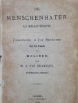 Moliere, J.B.P. / Zeggelen, W.J. van (vert.) - De menschenhater. Toneelspel in vijf bedrijven