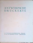 Sabbe, dr. Maurits - Antwerpsche druckerye