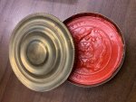  - Wax seal of Academia Lugduno Batavia (Leiden University) in round brass box