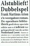 Arion, Frank Martinus - Alstublieft! Dubbelspel