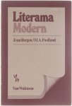 J van Bergen H A Poolland - Literama modern 32 besprekingen van hedendaagse Nederlandse letterkundige werken