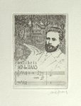 Spronk, Ank. - Exlibris voor Jan M.P. de Haas. Spronk, Ank. - Exlibris voor Jan M.P. de Haas.