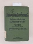 Verlag Diemer: - Taschenkalender für die Rheinschiffahrt 1928 :