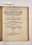 Mejer, Sebastianus, uit Lubeck; Praeses: Sleker, Johannes - Disputatio philosophica exhibens quaestiones celebriores ex ipsis logicis metaphysicis, physicis et ethicis fontibus (...) praeside Dn. M. Johanne Slekero (...) publicè proponit Sebastianus Mejer (...)