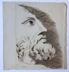 Woensel, Petronella van (1785-1839) - Profile of a male head. (tekening van profiel van een man).