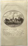 Van Ollefen, L./De Nederlandse stad- en dorpsbeschrijver (1749-1816). - [Original city view, antique print] 't Dorp Leymuyden (Leimuiden), engraving made by Anna Catharina Brouwer, 1 p.