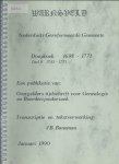 Baneman, J.B. - Warnsveld - Nerderduitsch Gereformeerde Gemeente - Doopboek 1698 - 1771 Deel B: 1743 - 1771