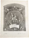  - [Antique print, lithography, 20th century] Lithography of anonymous 19th century print of the portraits of Dirk Jacobsz. van Veldhuisen and Gijsbert Jansz. van der Hoolck, mayors (burgemeesters) in Utrecht in 1636, 1 p.