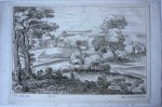 Macé, Claude (1631-1670), after Carracci, Ludovico (1555-1619) - [Antique print, etching, ca 1695] Landscape with pond [Recueil de 283 estampes gravées... serie title], published ca 1695, 1 p.