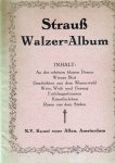 Strauss, Johann, Sheet music voor piano - Walzer Album