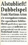 Arion, Frank Martinus - Dubbelspel