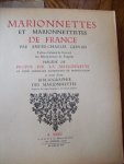 Gervais, André-Charles - Marionnettes et marionnettistes de France ... suivi d'une bibliographie des marionnettes