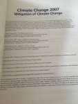 IPCC - Mitigation of Climate Change / Working Group III contribution to the Fourth Assessment Report of the IPCC