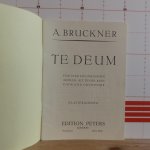 Bruckner, Anton - Bruckner, te deum - Klavierauszug