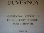 Duvernoy; J.B. - Elementarunterricht; Opus 176; Ecole Primaire