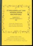 Eef Arnolds (Everhardus Johannes Maria), 1948-, Biologisch station (Wijster) - Standaardlijst van Nederlandse macrofungi : supplement 2 (inclusief supplement 1) 1992