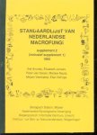 Eef Arnolds (Everhardus Johannes Maria), 1948-, Biologisch station (Wijster) - Standaardlijst van Nederlandse macrofungi : supplement 2 (inclusief supplement 1) 1992
