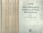  - Annual Bibliography of the History of the Printed Book and Libraries. Volume 1, 2, 3, 4, 5, 6 & 7