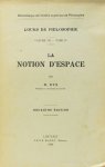 NYS, D. - La notion d'espace.