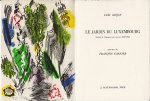 MIZÓN, Luis - Le Jardin du Luxembourg. Traduit de l'Espagnol par Laurence Breysse. Gravures de François Garnier.