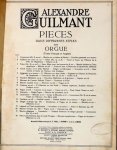 Guilmant, Alexandre: - Pièces dans différents styles pour orgue. 1re livraison - 5me Livraison
